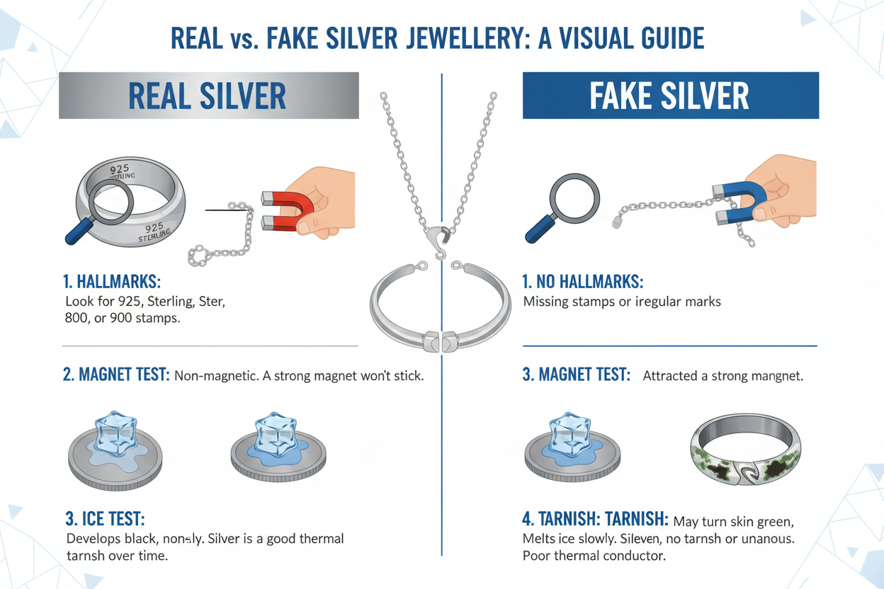 How to Tell If Silver Jewellery Is Real: Simple Tests You Can Trust
