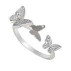 Silver Butterfly Grace Ring | 925 Silver Ring for Women