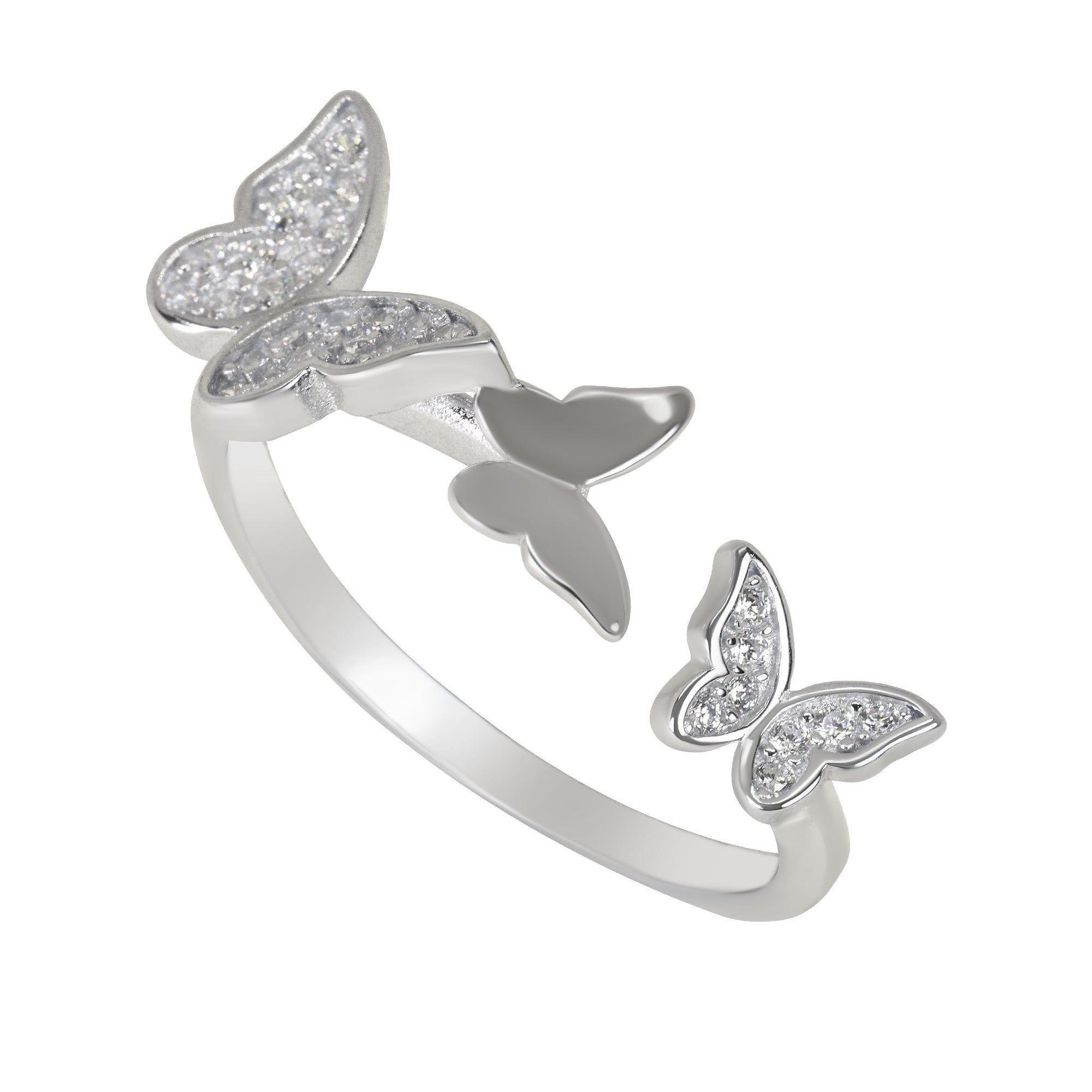 Silver Butterfly Grace Ring | 925 Silver Ring for Women