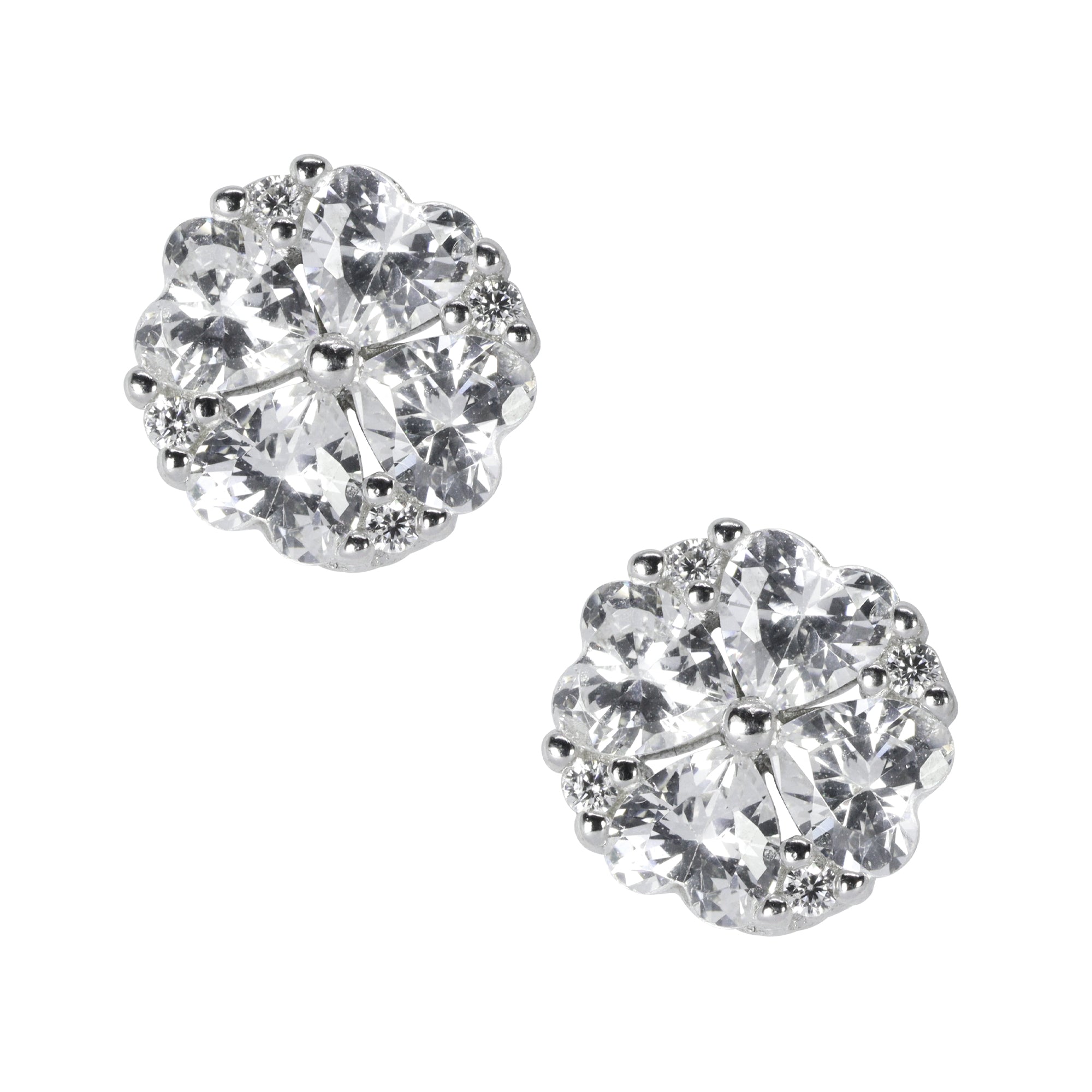 Luxurious Statement Silver Stud Earrings | Sterling Silver Jewellery For Women