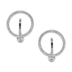 Orbit Pave Silver Studs | 925 Silver Earring For Women