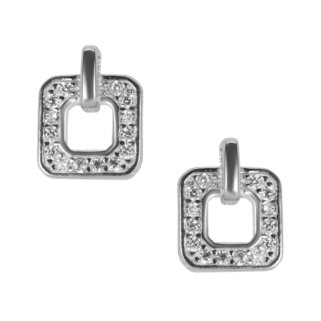 Sweet Little Frame Silver Earrings | Silver Jewellery for Women