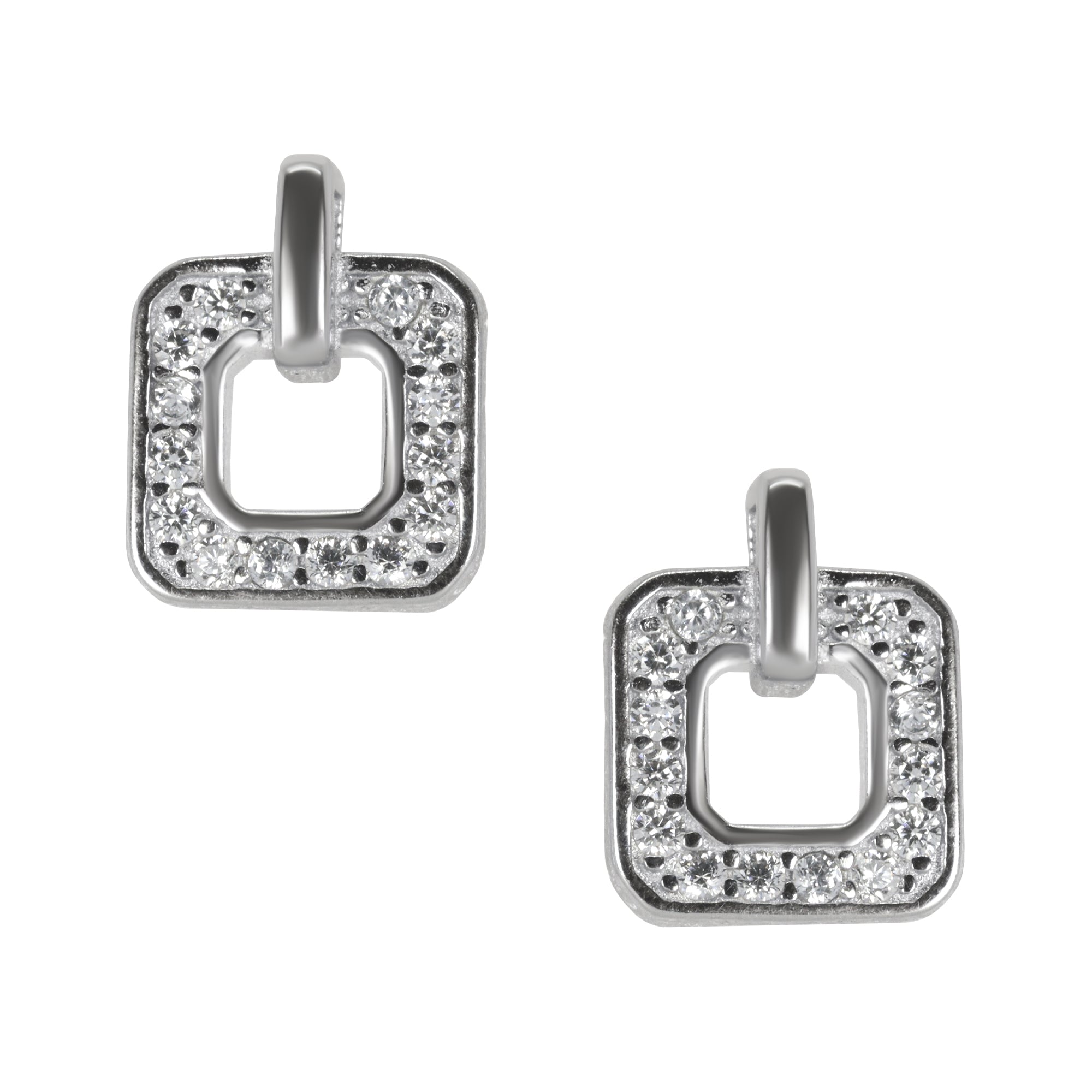 Sweet Little Frame Silver Earrings | Silver Jewellery for Women