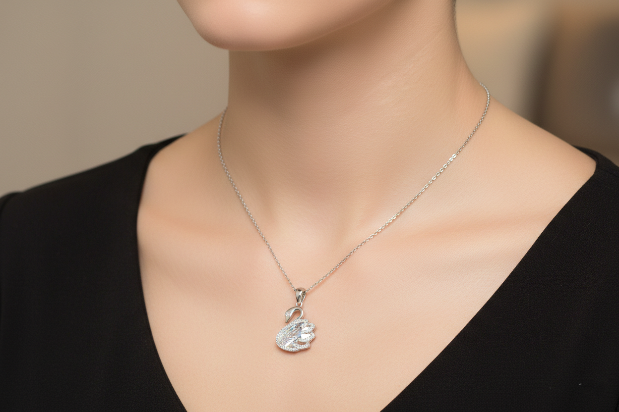My Little Majestic Swan Charm | Silver Jewellery For Women