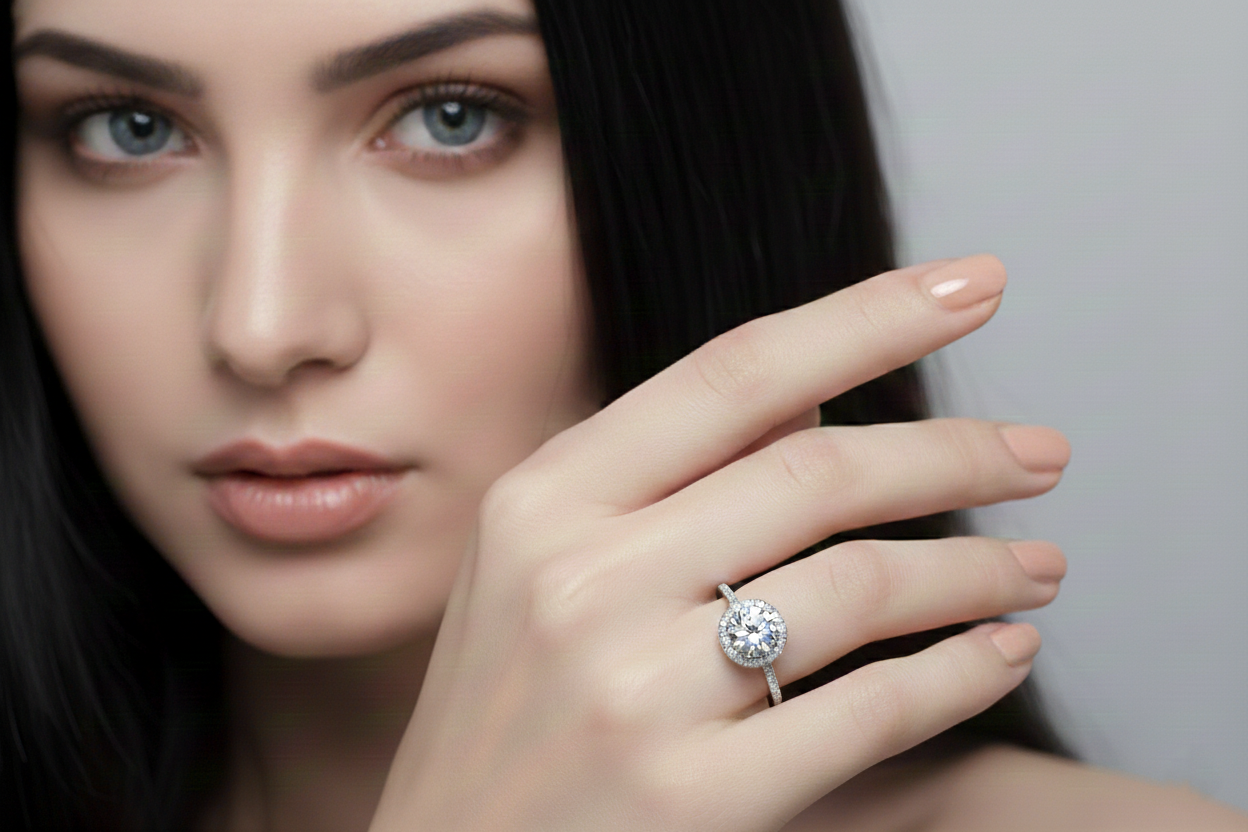 Sterling Solitaire Silver Ring