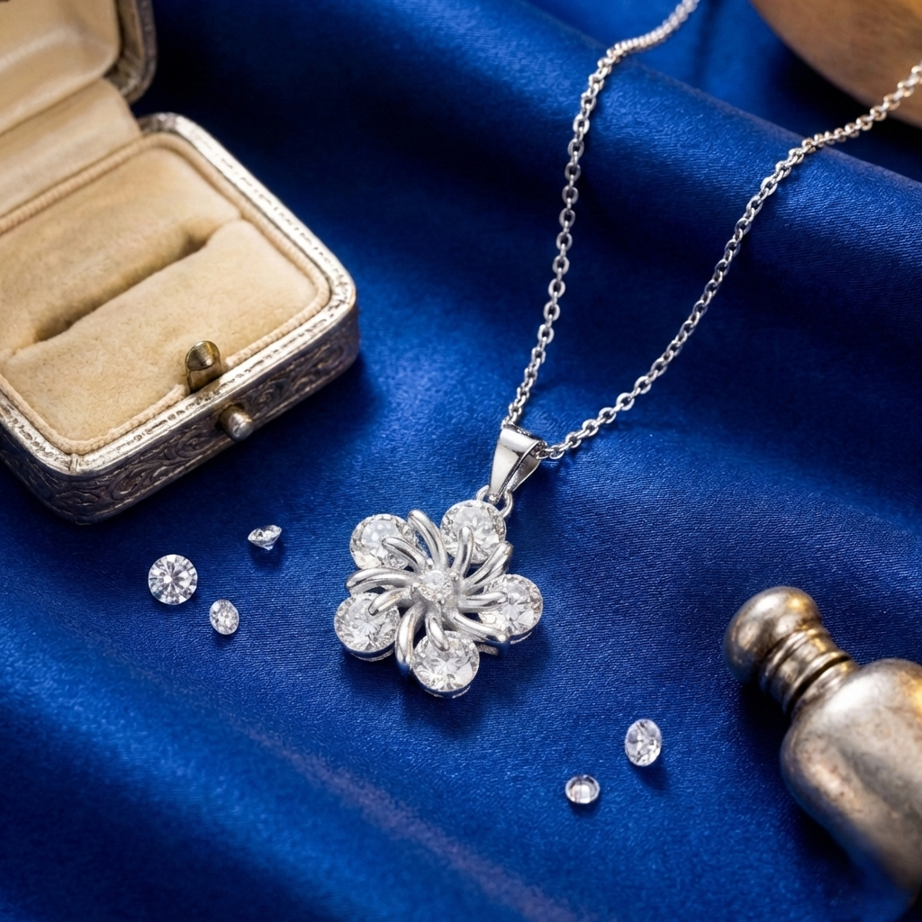 Silver Whisper Flower Pendant | Silver Jewellery For Women | Jewellery For Women