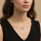 The Forever Connection Pendant | Silver Halo Pendant