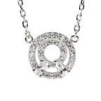 The Forever Connection Pendant | Silver Halo Pendant