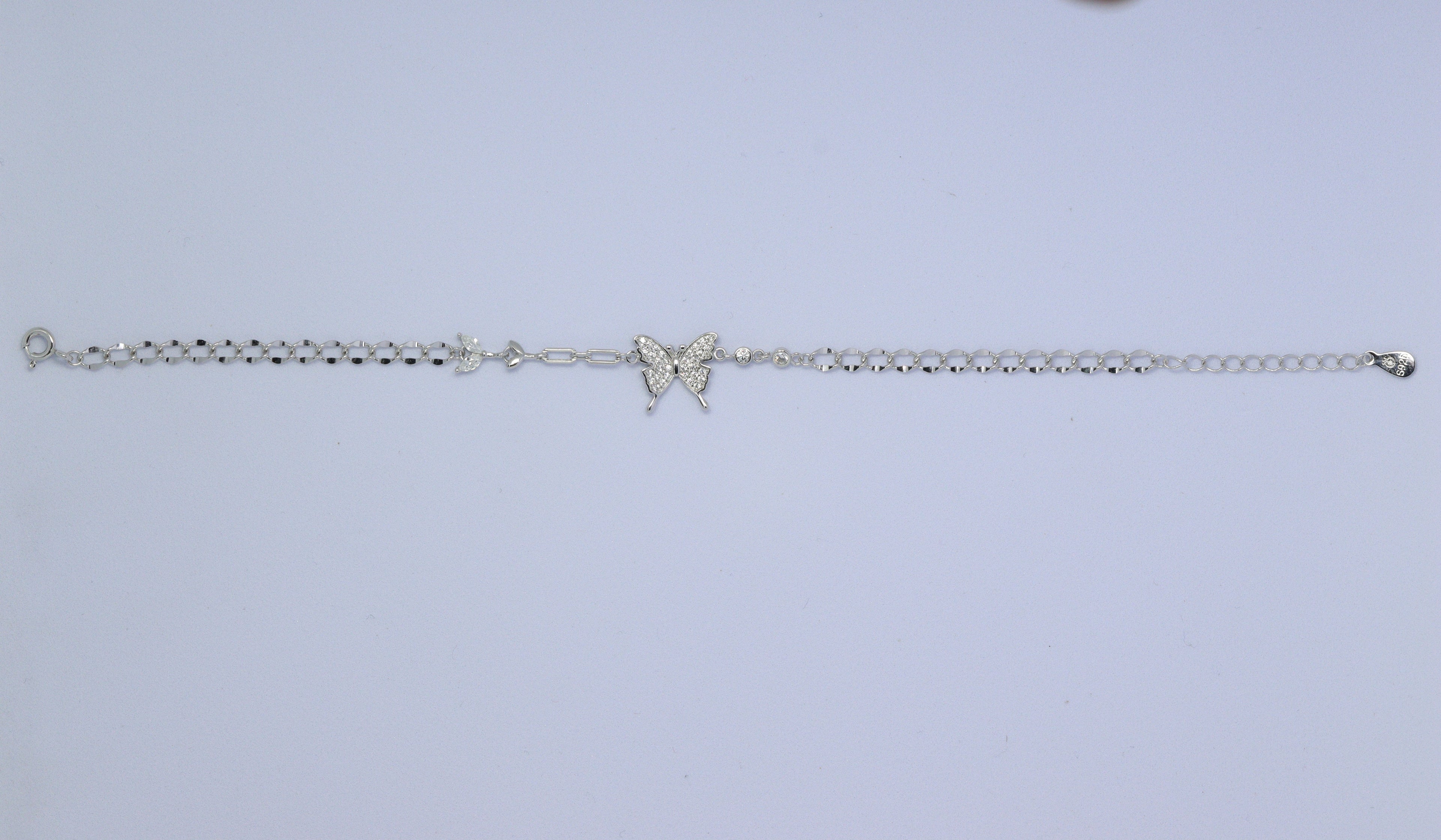 Sweet Dreams Butterfly Silver Bracelet