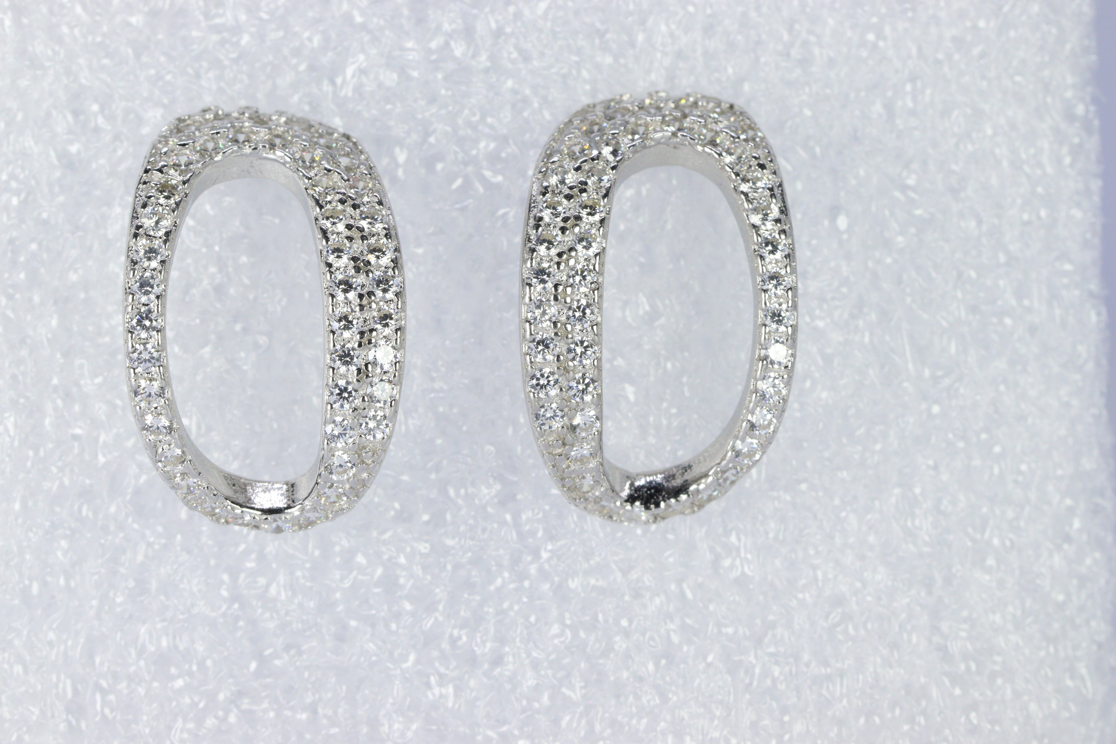 Shining Archway Silver Earrings