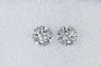 Luxurious Statement Silver Stud Earrings