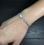 Twinkling Butterfly Pearl Silver Charm Bracelet | Silver Bracelet