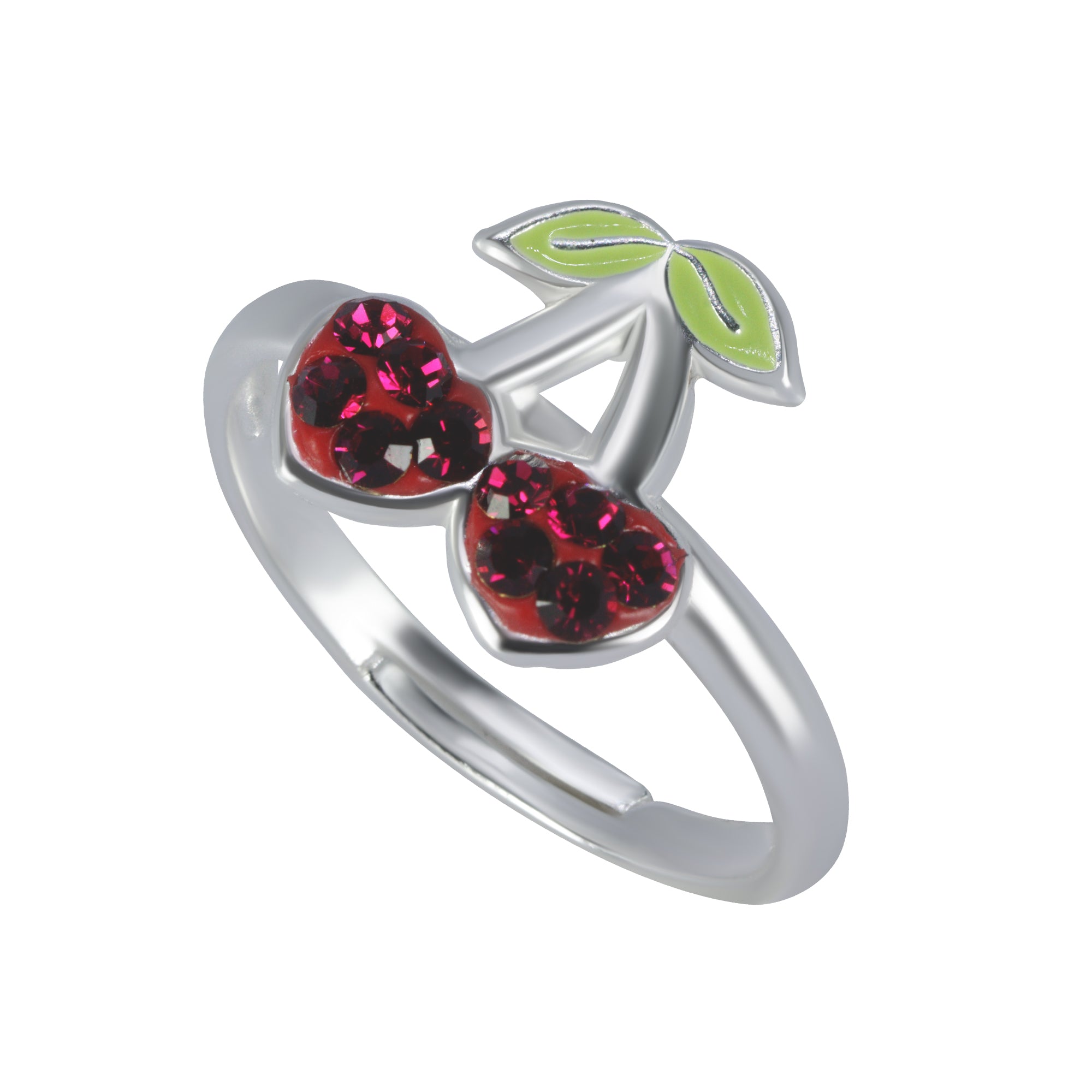 Twinkly Tiny Cherry Silver Set | Silver Jewellery For Kids