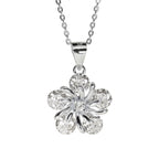 Silver Whisper Flower Pendant