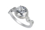 Dazzling Love Knot Promise Silver Ring