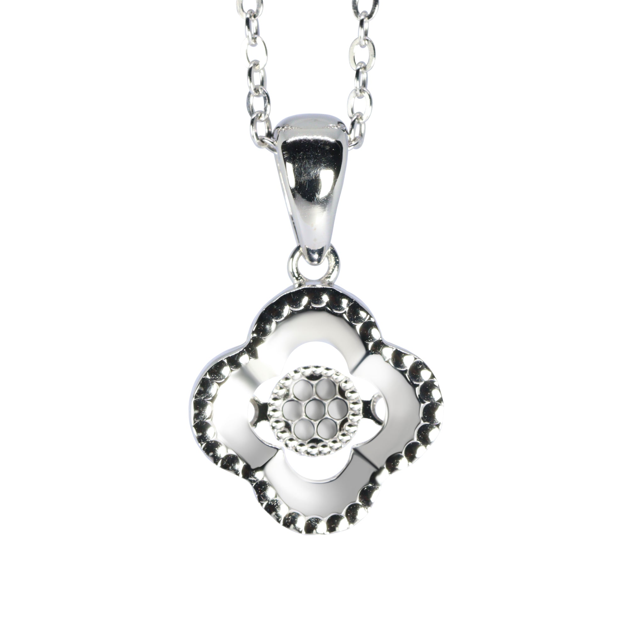 Wish Me Luck Silver Charm | Silver Chain Pendant