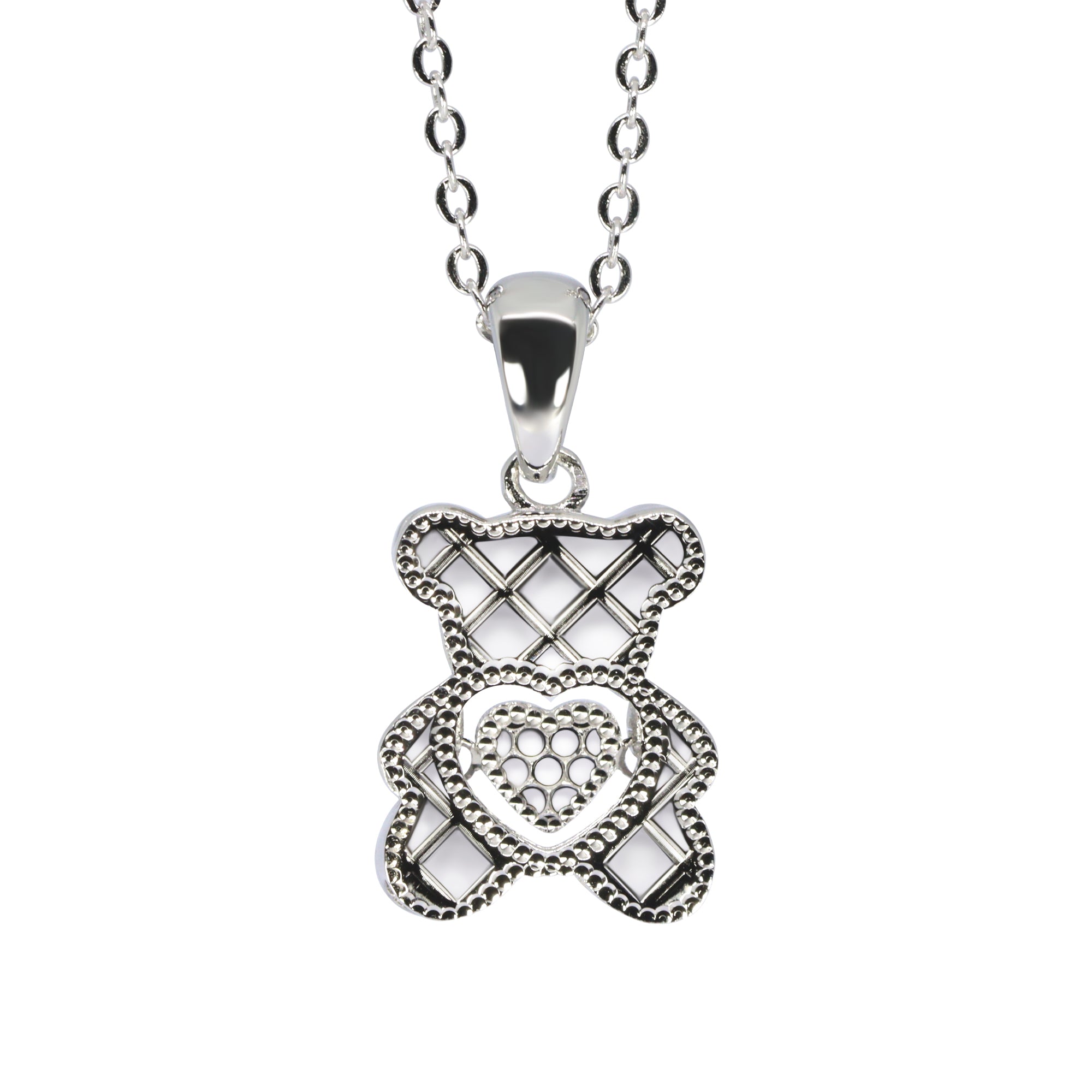 The Forever Friend Bear Silver Pendant | Silver Chain Pendant