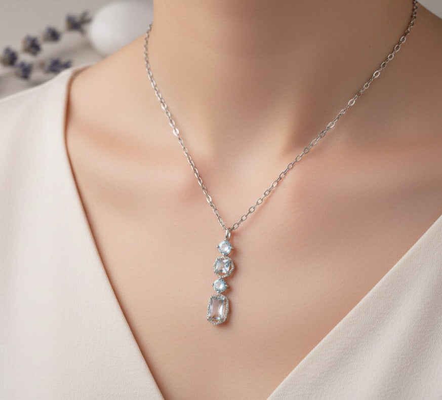 The Waterfall of Light Silver Pendant