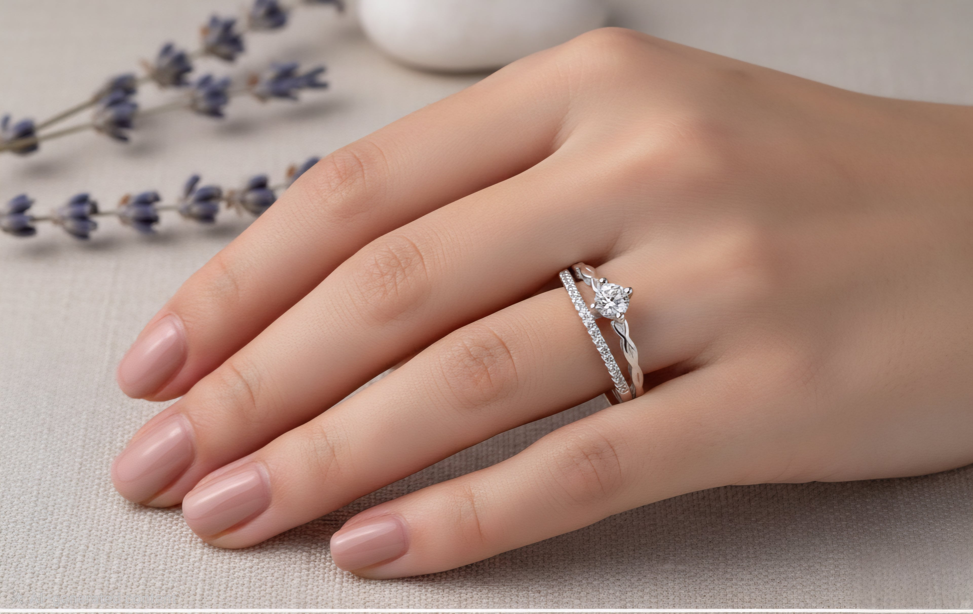 925 Sterling Silver Crown Engagement Ring